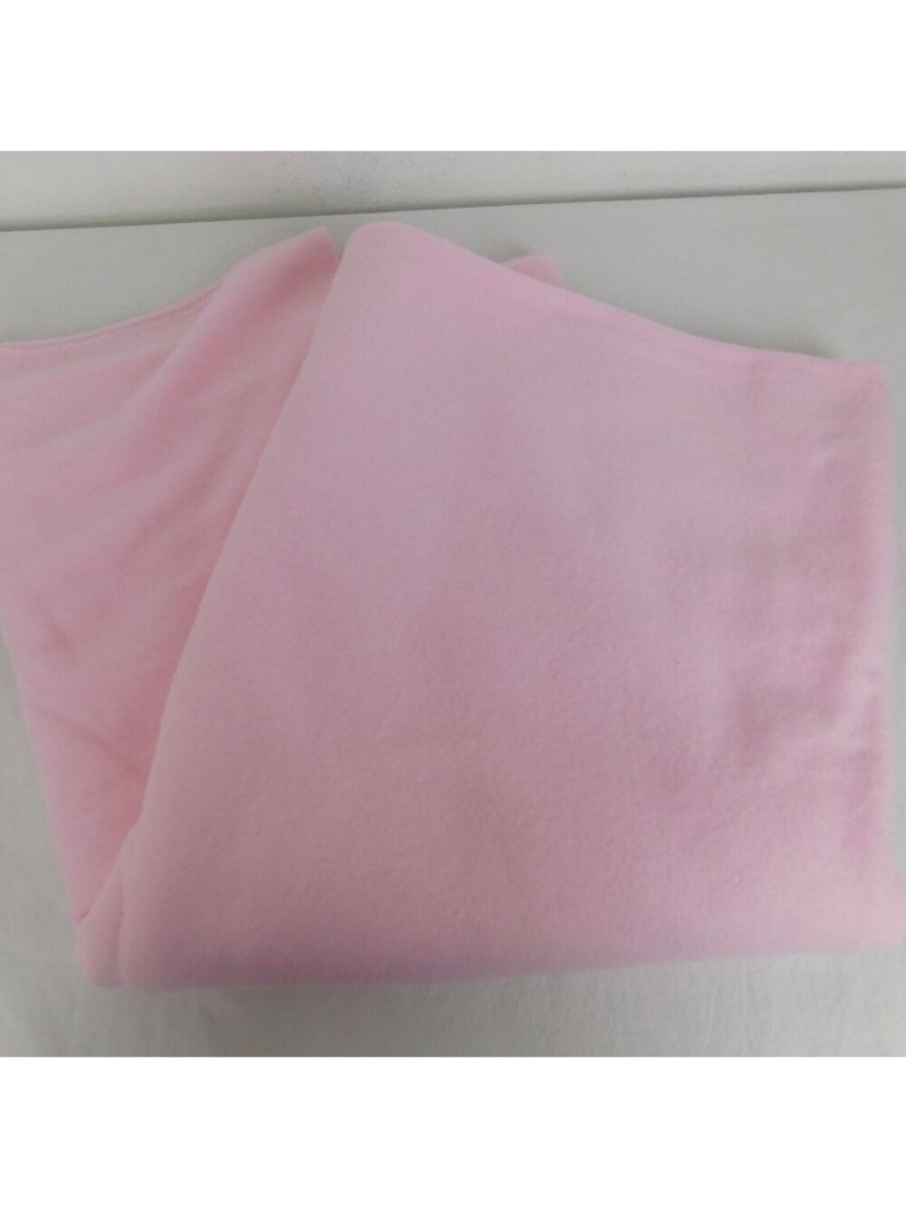 Pink Fleece Fabric Large Piece 64" x 56" Soft Warm Baby Girl Blanket